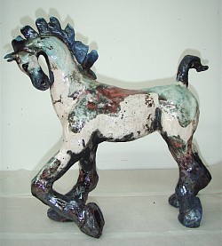 Dragon Horse, Raku, SOLD
