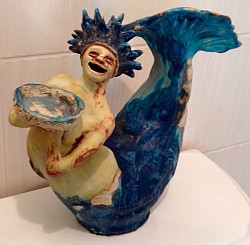 Mermaid Methusela, céramique gaz finish SOLD