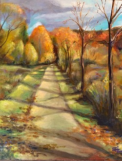 The Beach Path, 36 x 30, acrylic SOLD