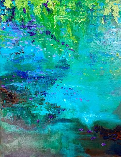 Sold - Blue Lagoon 30 x 24